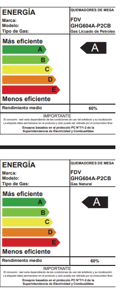 ENCIMERA A GAS FDV SIGNATURE 60 4Q GLP - 9