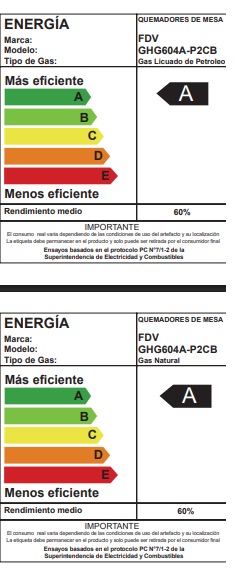 ENCIMERA A GAS FDV SIGNATURE 60 4Q GLP - 3