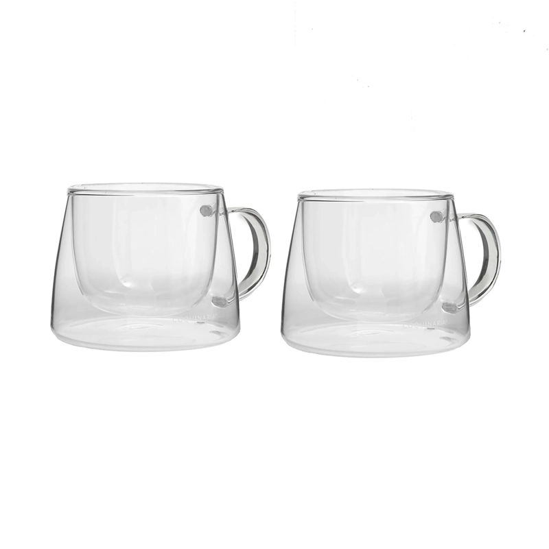 SET 2 MUGS DE VIDRIO 250ML COQUINARIA - 1