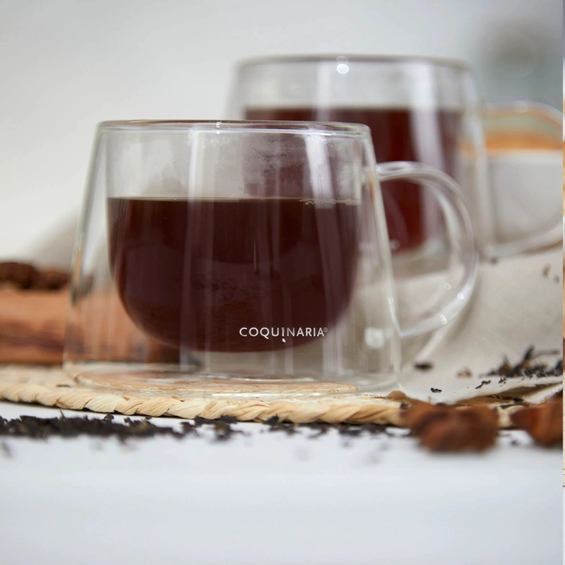 SET 2 MUGS DE VIDRIO 250ML COQUINARIA - 7