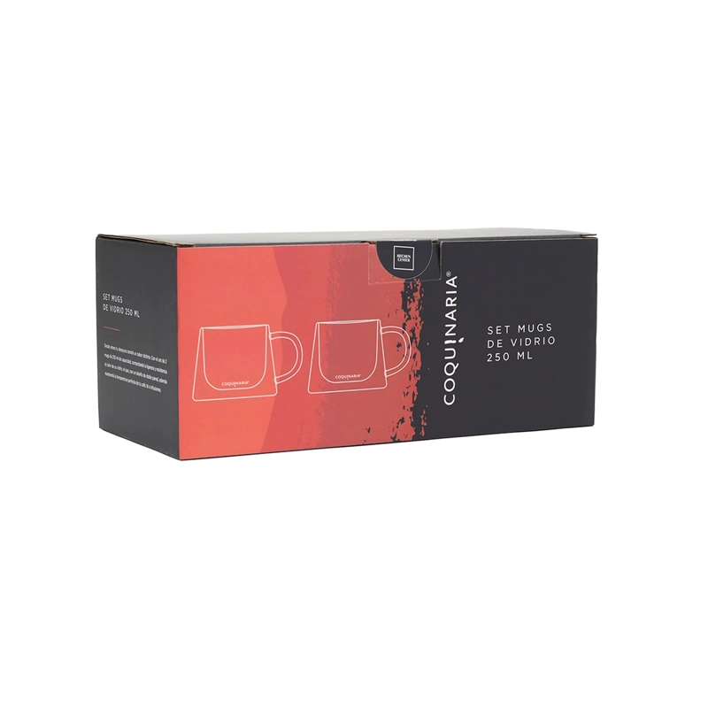 SET 2 MUGS DE VIDRIO 250ML COQUINARIA - 8