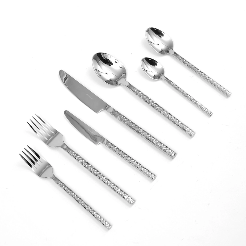SET DE CUCHILLERIA HAMMERED PARA 4 PERSONAS 28PZS COQUINARIA - 1
