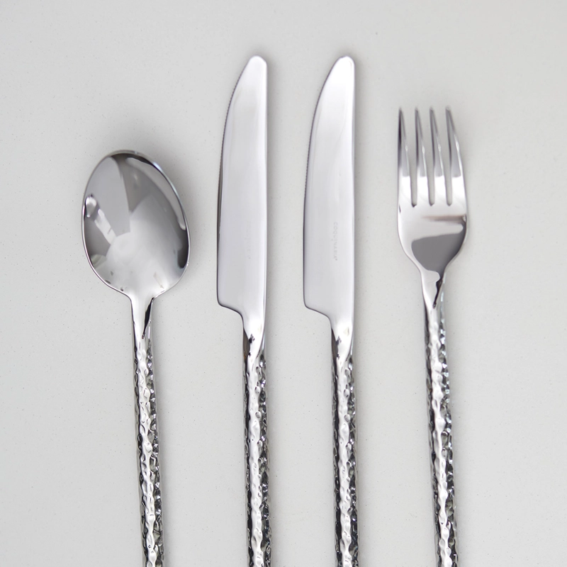 SET DE CUCHILLERIA HAMMERED PARA 4 PERSONAS 28PZS COQUINARIA - 6