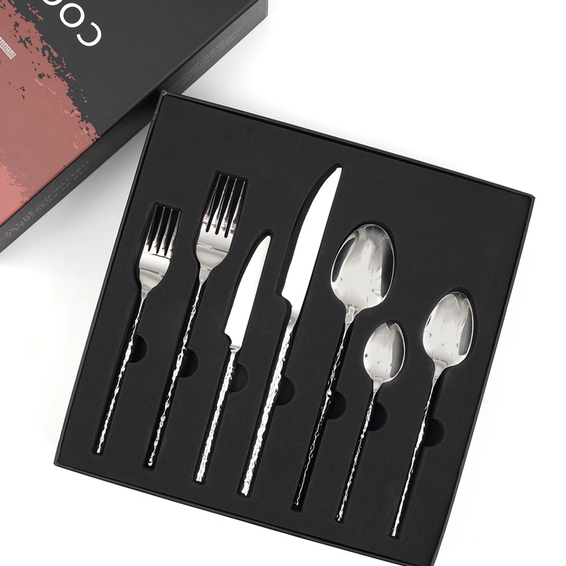 SET DE CUCHILLERIA HAMMERED PARA 4 PERSONAS 28PZS COQUINARIA - 8
