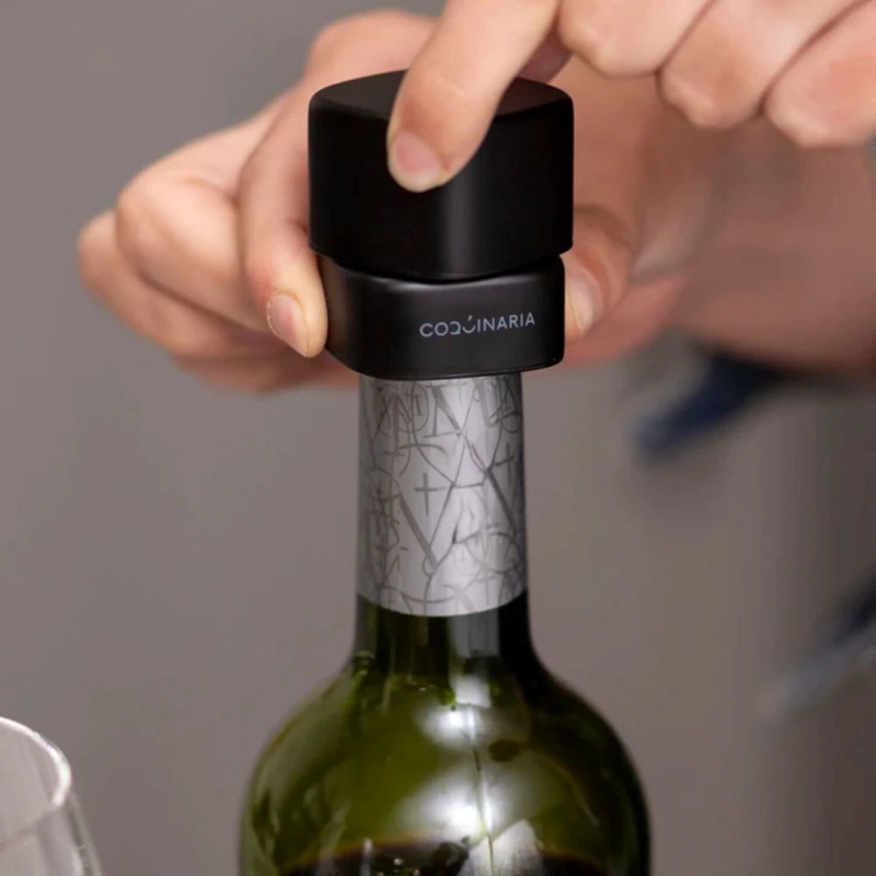 SET SELLADOR DE VINO Y ESPUMANTE AL VACIO 2 PZS COQUINARIA - 2