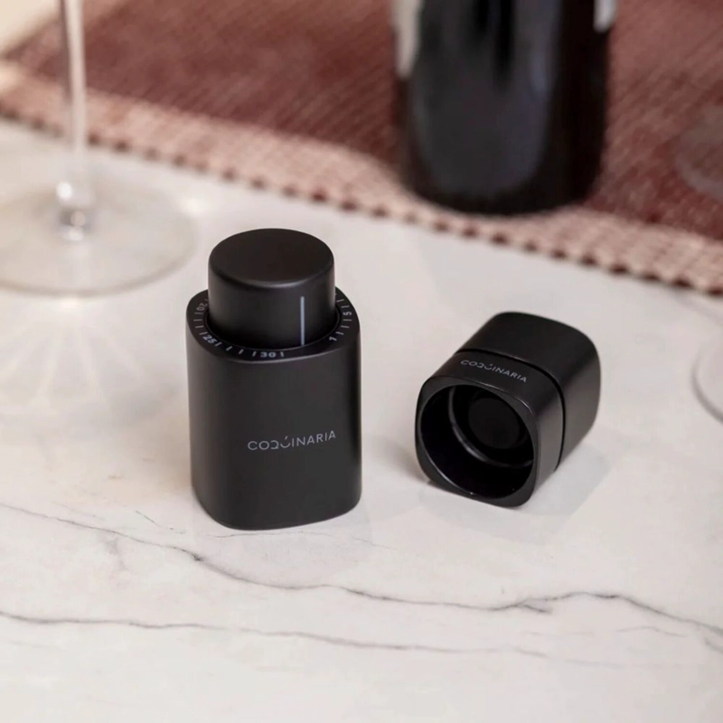 SET SELLADOR DE VINO Y ESPUMANTE AL VACIO 2 PZS COQUINARIA - 4