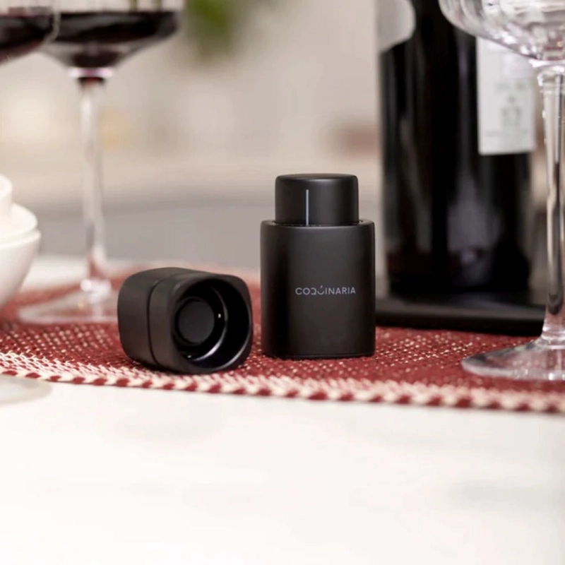 SET SELLADOR DE VINO Y ESPUMANTE AL VACIO 2 PZS COQUINARIA - 5