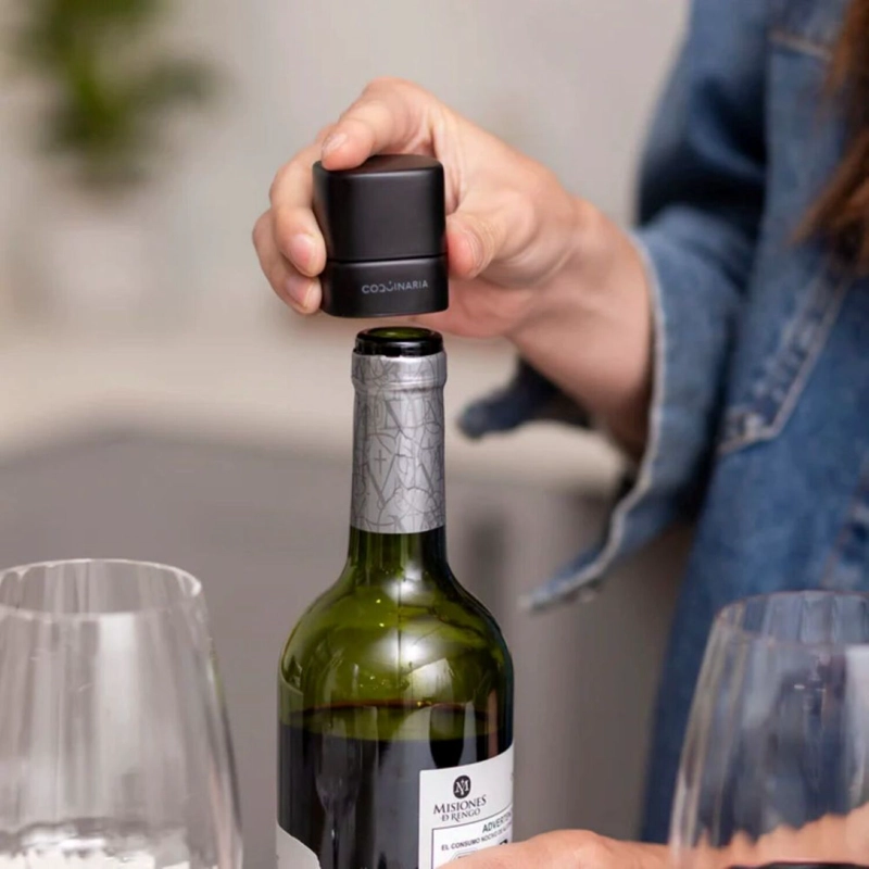 SET SELLADOR DE VINO Y ESPUMANTE AL VACIO 2 PZS COQUINARIA - 6