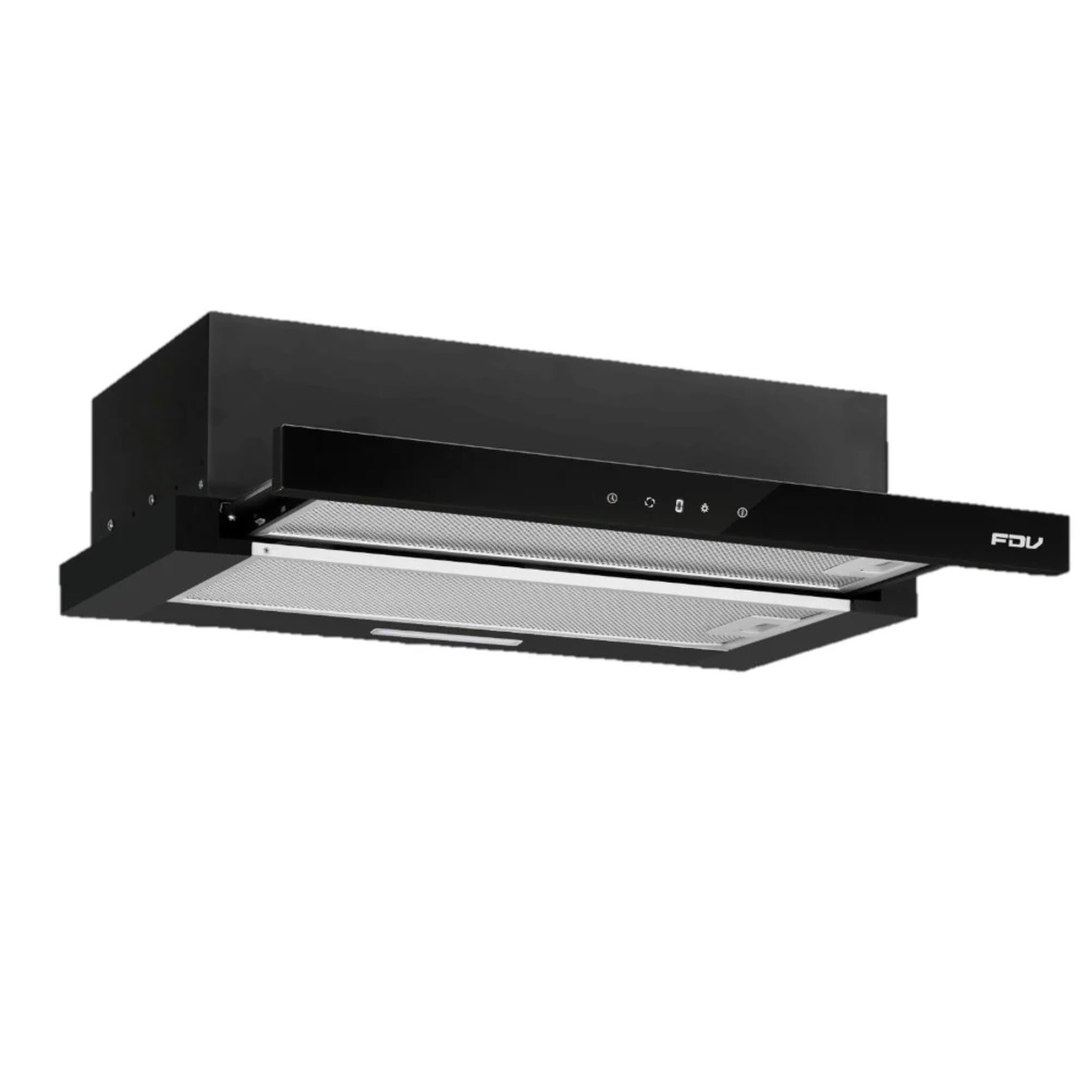 Campana Bajo Mueble City Black Touch 60 cm 452 m3/h FDV
