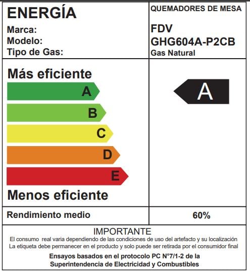 ENCIMERA A GAS FDV SIGNATURE 60 4Q GN - 3