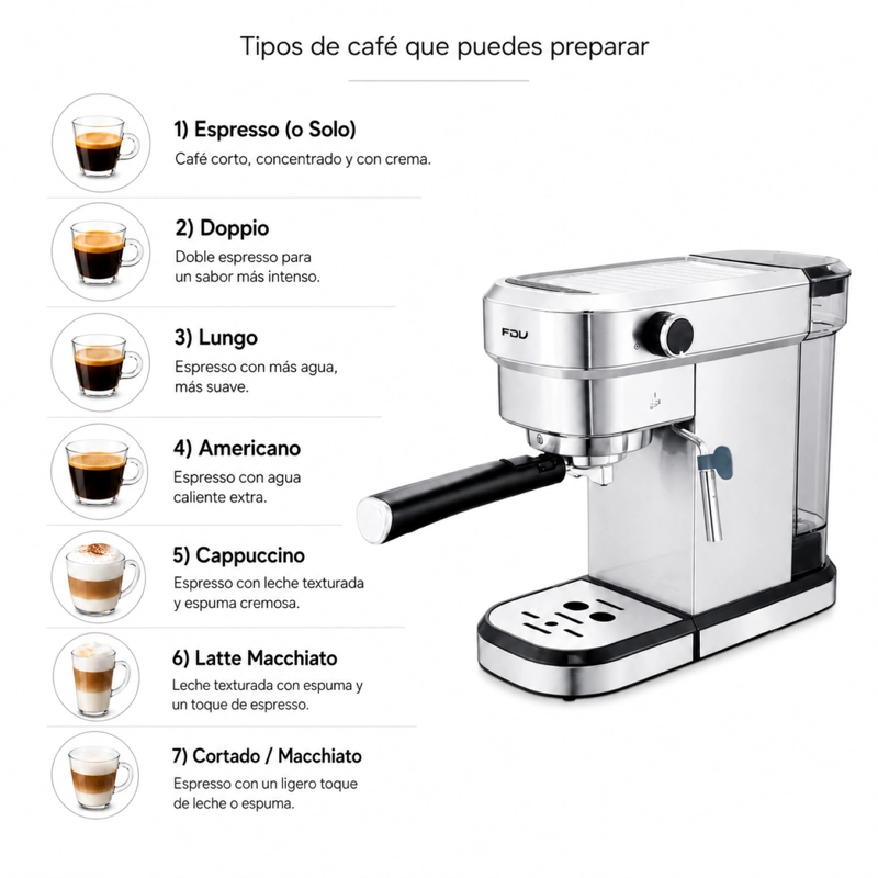 CAFETERA EXPRESO DELICATO 1.1L FDV - 5