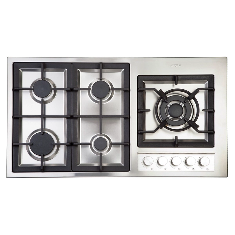 ENCIMERA GAS LICUADO DELUXE ELITE 5 QUEMADORES 90 CM FDV - 1