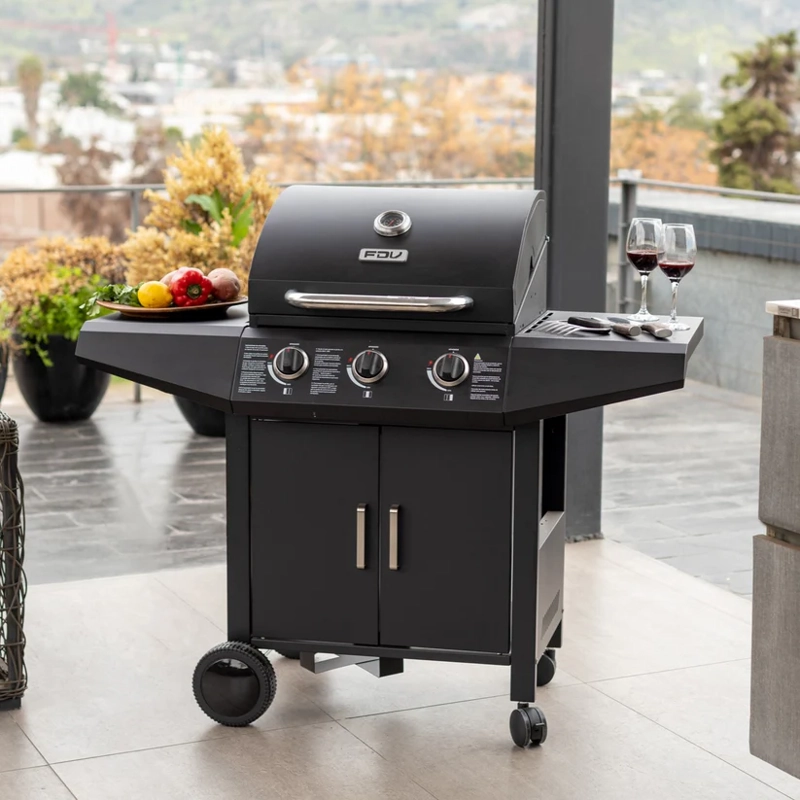 PARRILLA GAS ESSENCE BLACK 3Q FDV - 2