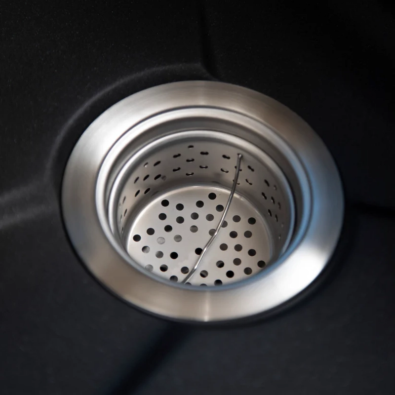 LAVAPLATOS SMART WASH GRANITO NEGRO + GRIFERIA FDV DELUXE - 8