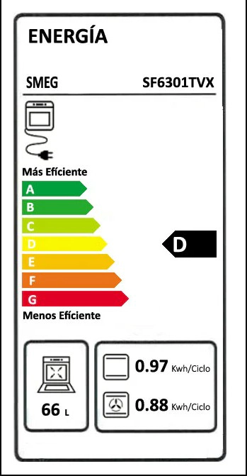 HORNO SMEG TERMOVENTILADO 60CM BLACK SF6301TN - 3