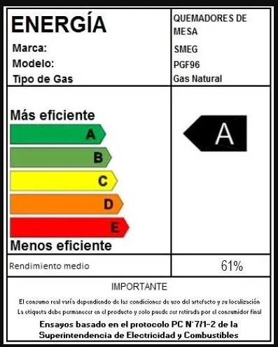 ENCIMERA SMEG GAS ESTETICA CLASICA 90 CM - 3
