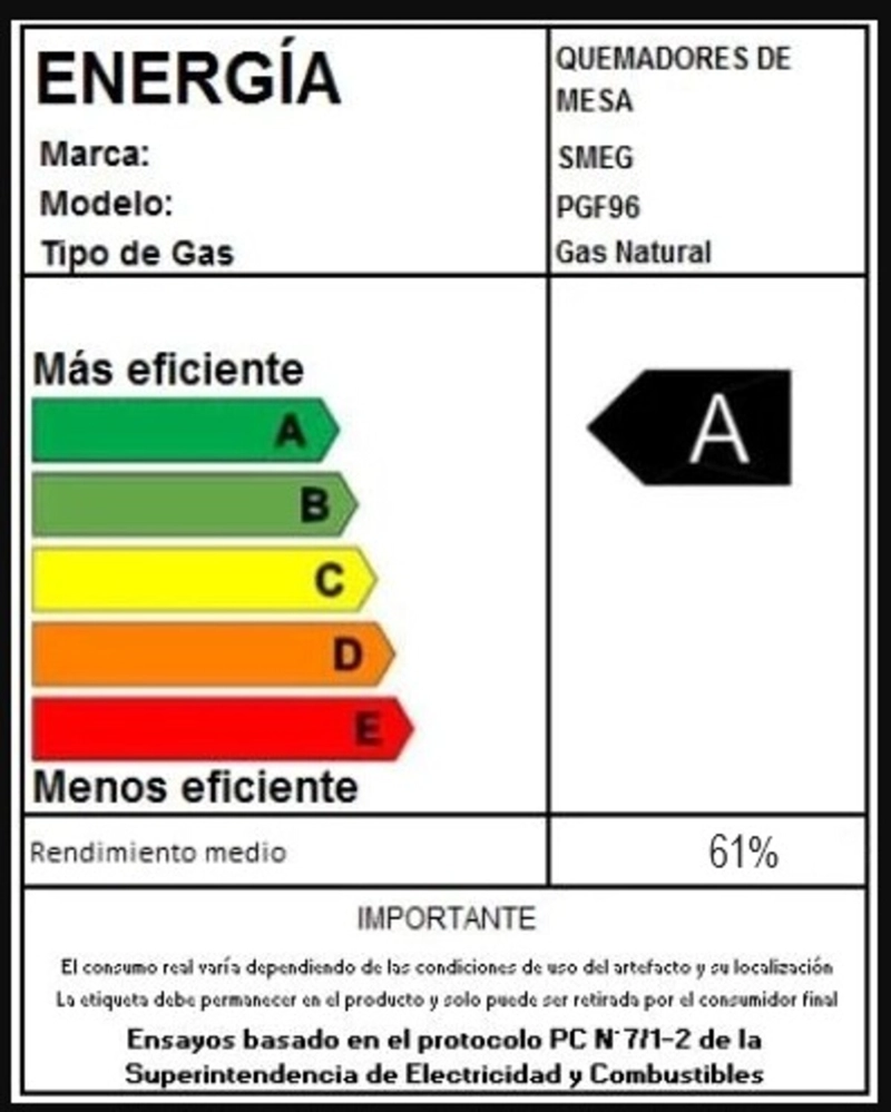 ENCIMERA SMEG GAS ESTETICA CLASICA 90 CM - 10