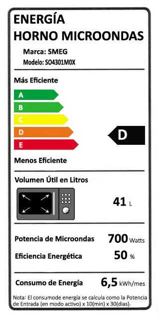 HORNO MICROONDAS COMPACTO 45CM SO4301M0X SMEG - 3