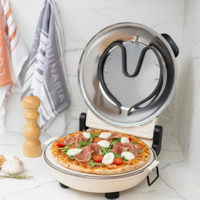HORNO PIZZA CONTROL DUAL DE TEMPERATURA NAPOLES CREMA FDV - 3