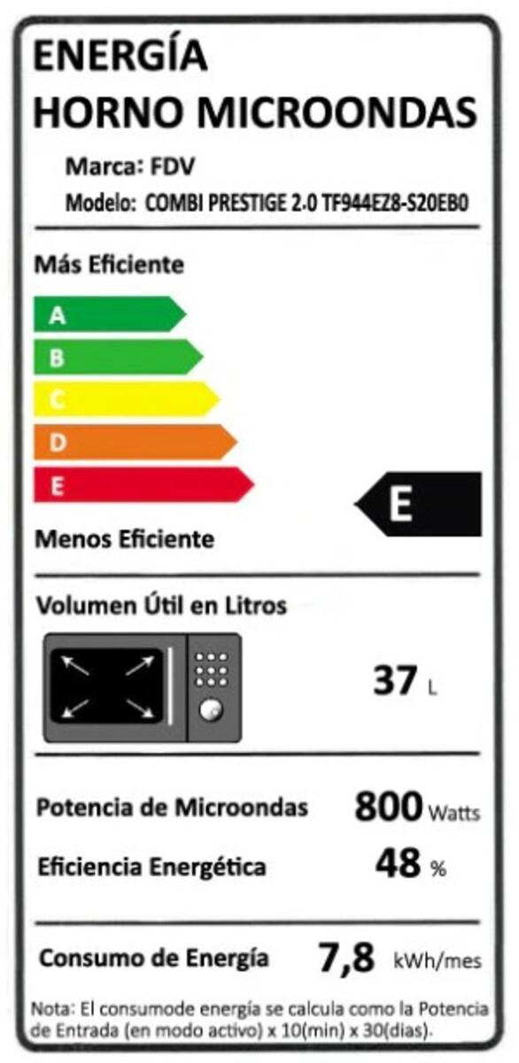 HORNO MICROONDAS 2 EN 1 PRESTIGE 37 LTS FDV - 6