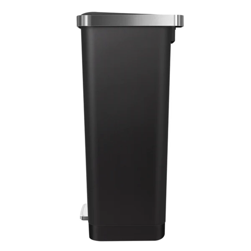 BASURERO PLASTICO EKO NEGRO CON PEDAL 45L - 3