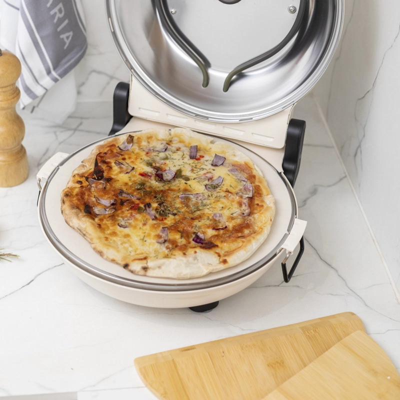 HORNO PIZZA CONTROL DUAL DE TEMPERATURA NAPOLES CREMA FDV - 5