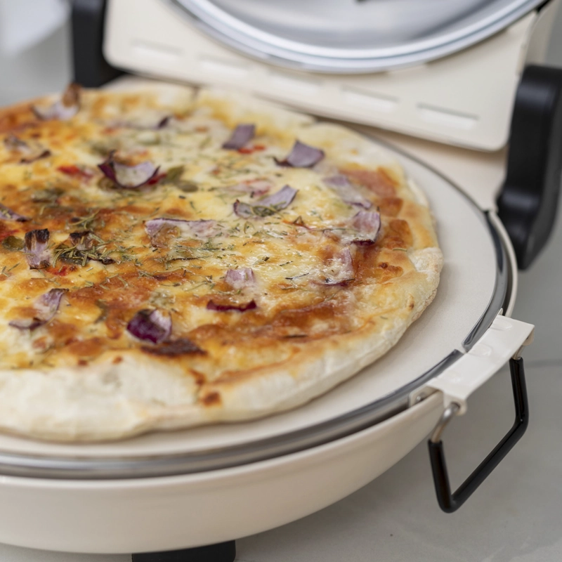 HORNO PIZZA CONTROL DUAL DE TEMPERATURA NAPOLES CREMA FDV - 6