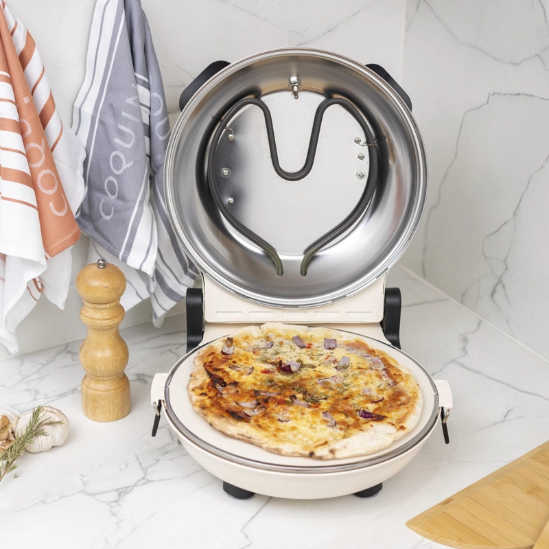 HORNO PIZZA CONTROL DUAL DE TEMPERATURA NAPOLES CREMA FDV - 9