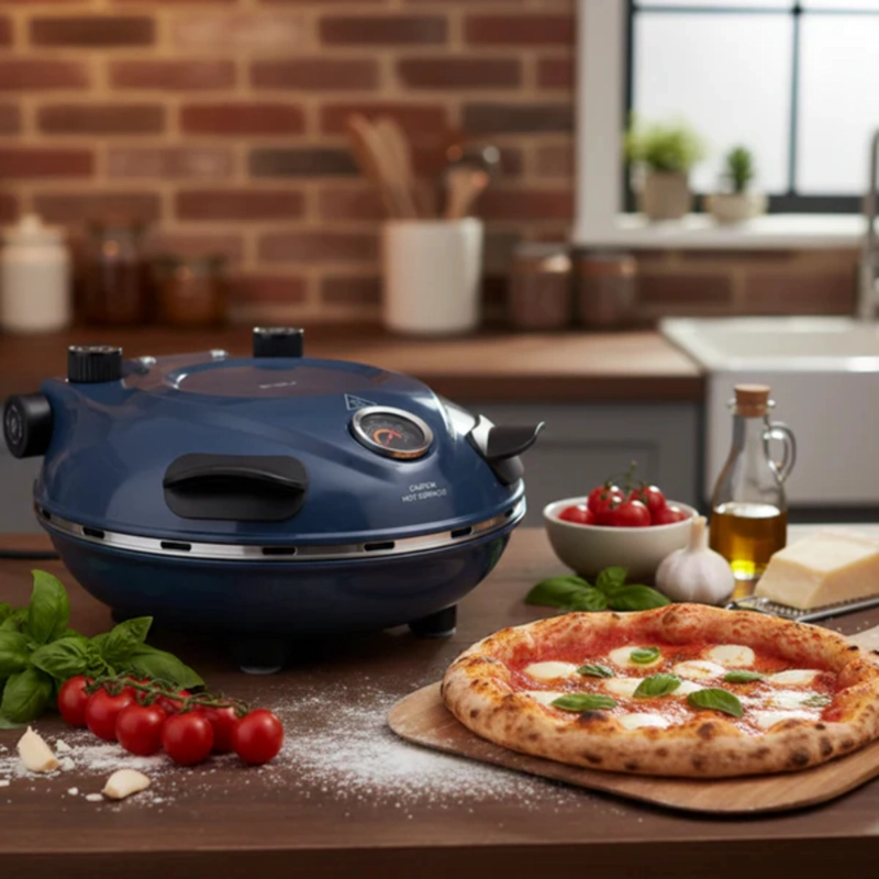 HORNO  PIZZA CONTROL DUAL DE TEMPERATURA NAPOLES AZUL FDV - 3