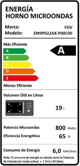 MICROONDAS LIBRE INSTALACION DIGITAL 25 LTS FDV - 9