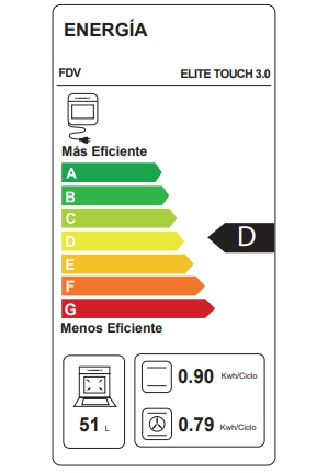 HORNO EMPOTRADO ELITE TOUCH 3.0 60 LTS - 11