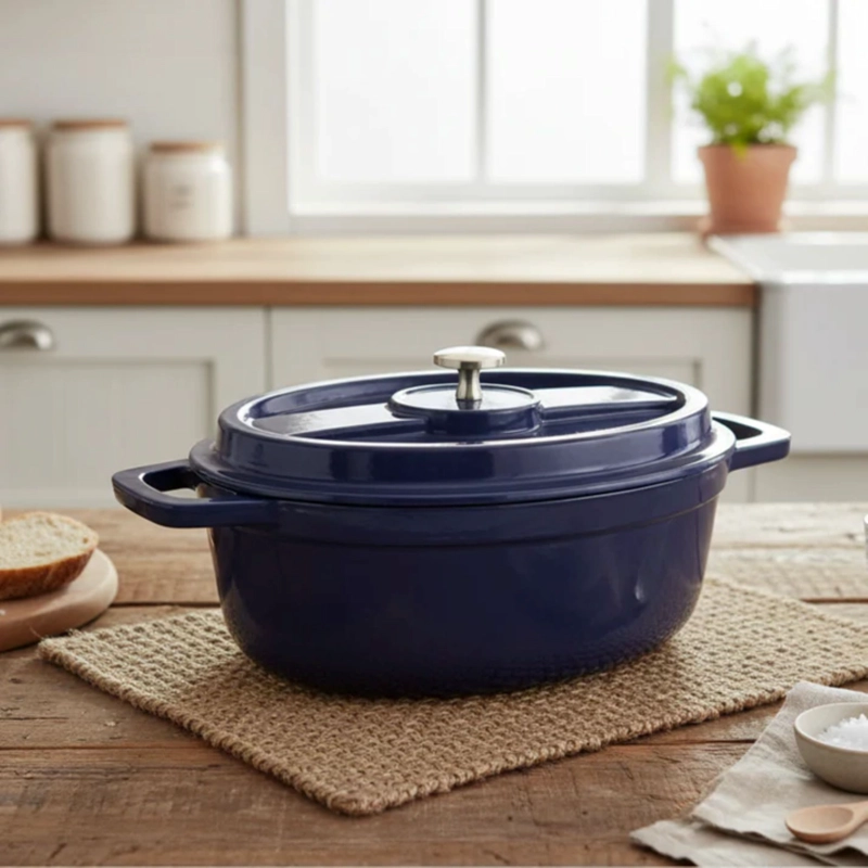 OLLA DE HIERRO FUNDIDO AZUL 4,1 LTS COQUINARIA - 3