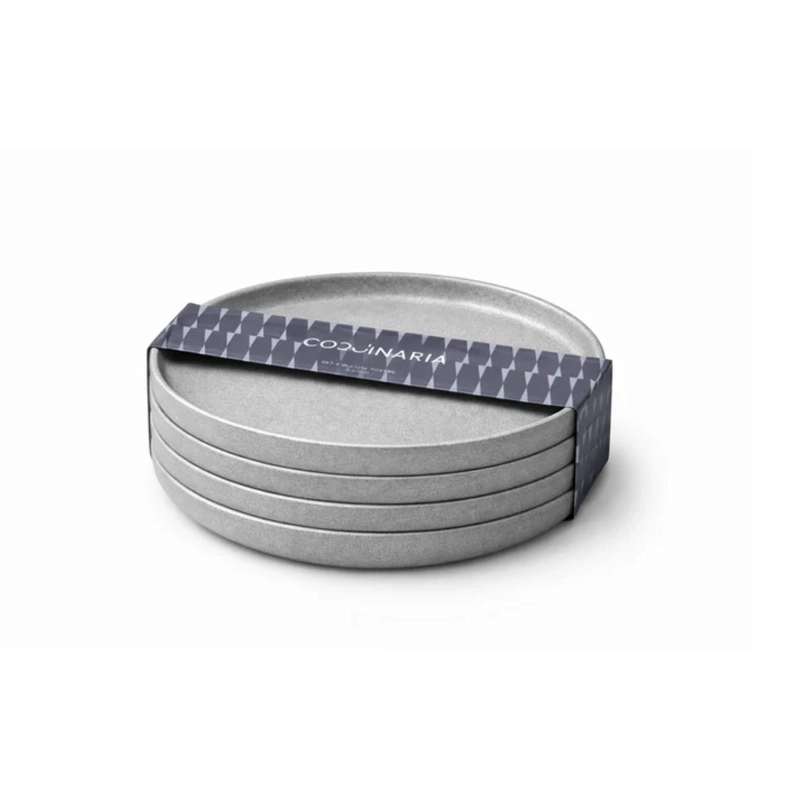SET 4 PLATOS POSTRE 21,5CMS COQUINARIA - 1
