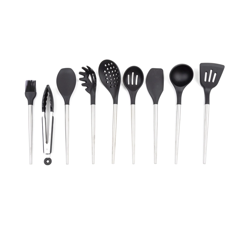 SET DE UTENSILIOS CUISINE NEGRO 10PZS SIMPLE COOK - 4
