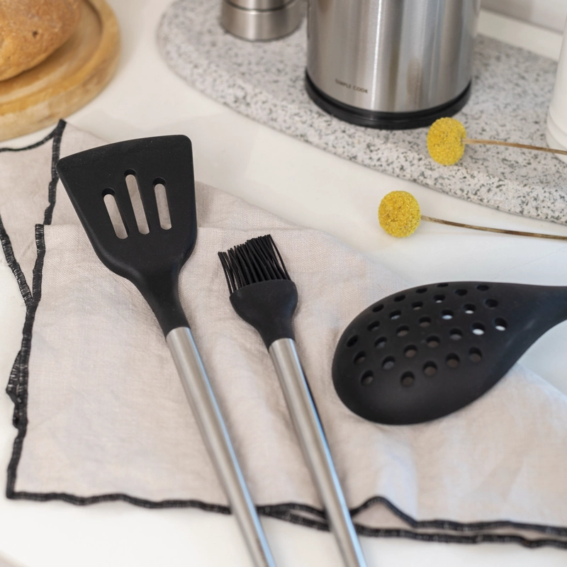 SET DE UTENSILIOS CUISINE NEGRO 10PZS SIMPLE COOK - 5