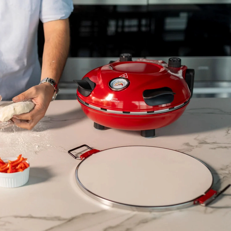 HORNO ELE CTRICO PARA PIZZA RAVELLO ROJO FDV - 2