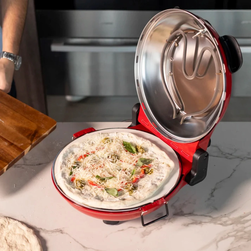 HORNO ELE CTRICO PARA PIZZA RAVELLO ROJO FDV - 4