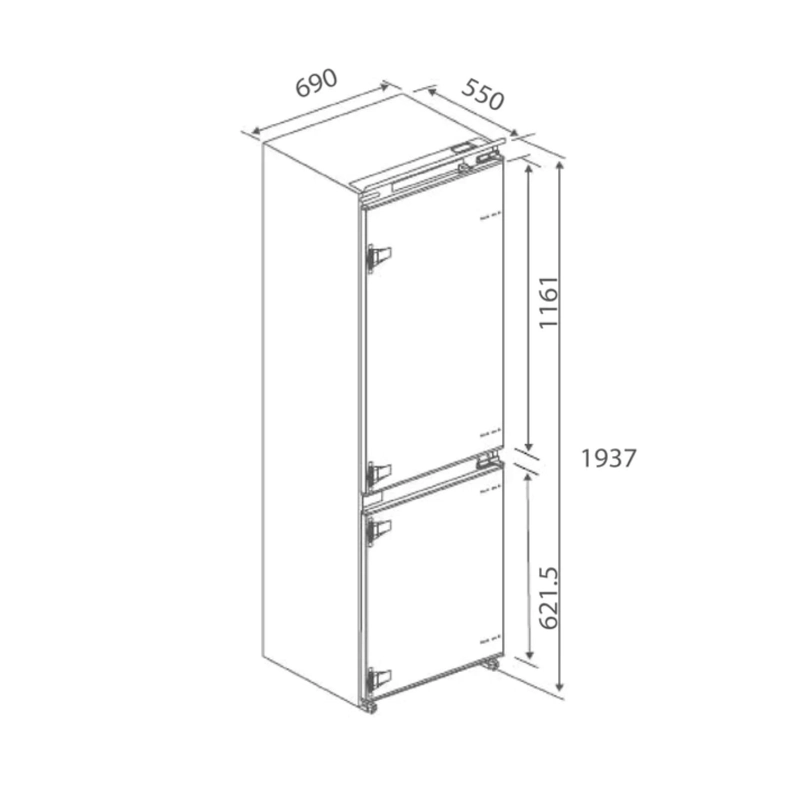 REFRIGERADOR COMBINADO SMART IT 403LTS NO FROST FDV - 2