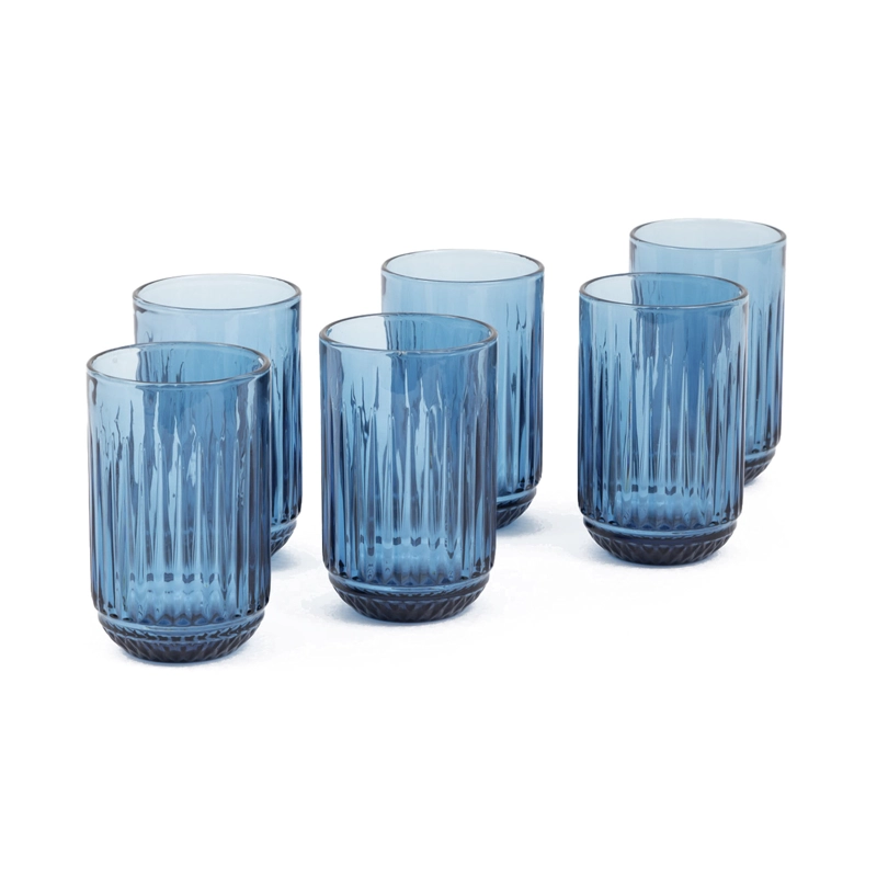 SET X6 VASOS DE VIDRIO COQUINARIA PREMIUM 350ML - 1