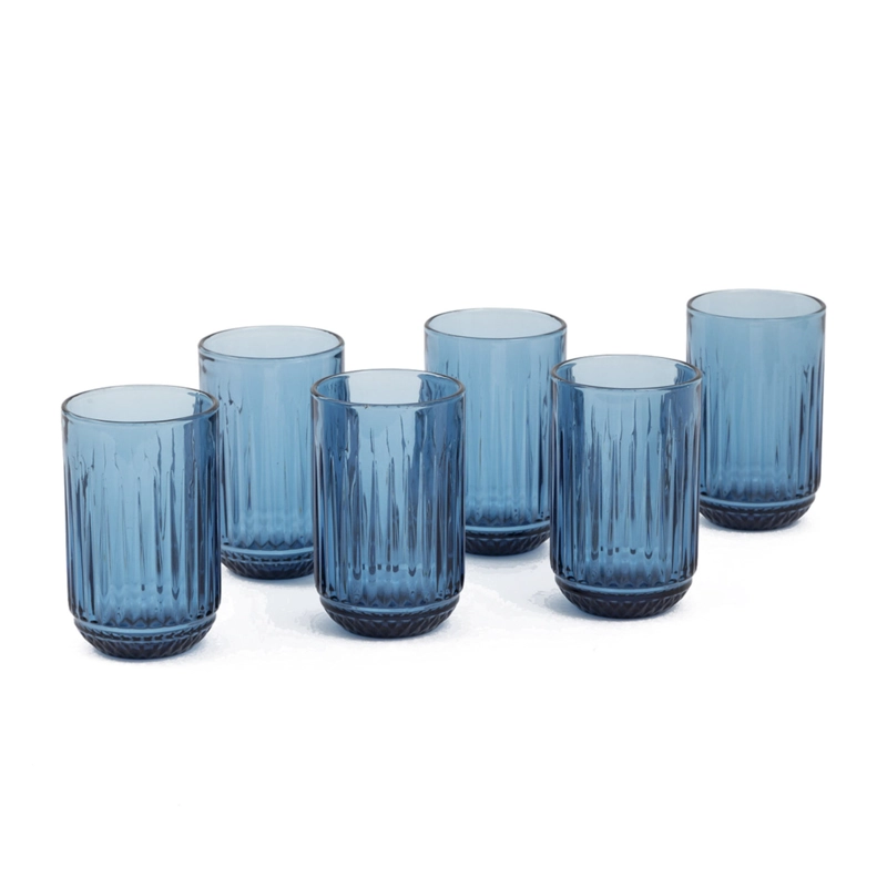 SET X6 VASOS DE VIDRIO COQUINARIA PREMIUM 350ML - 7