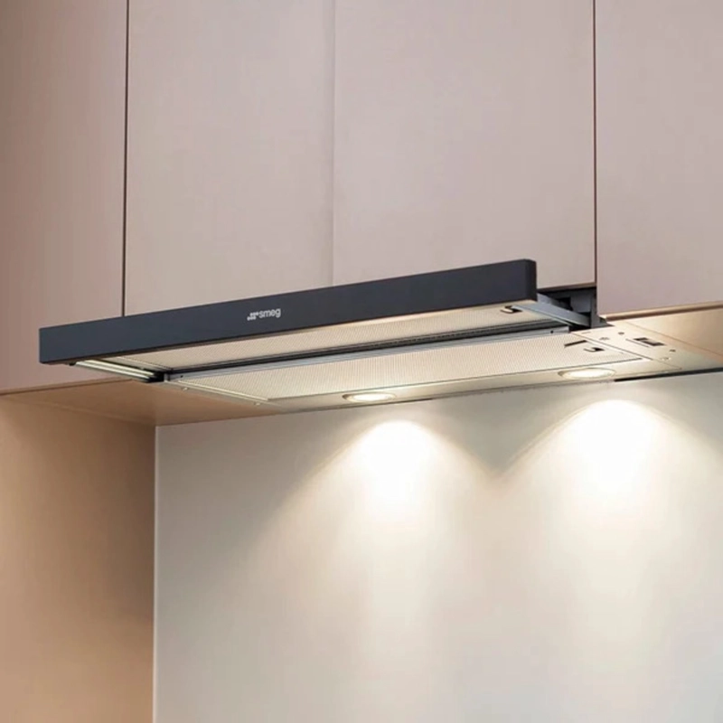 CAMPANA EXTRAIBLE SMEG BLACK 60 CM 620 M3/H - 3