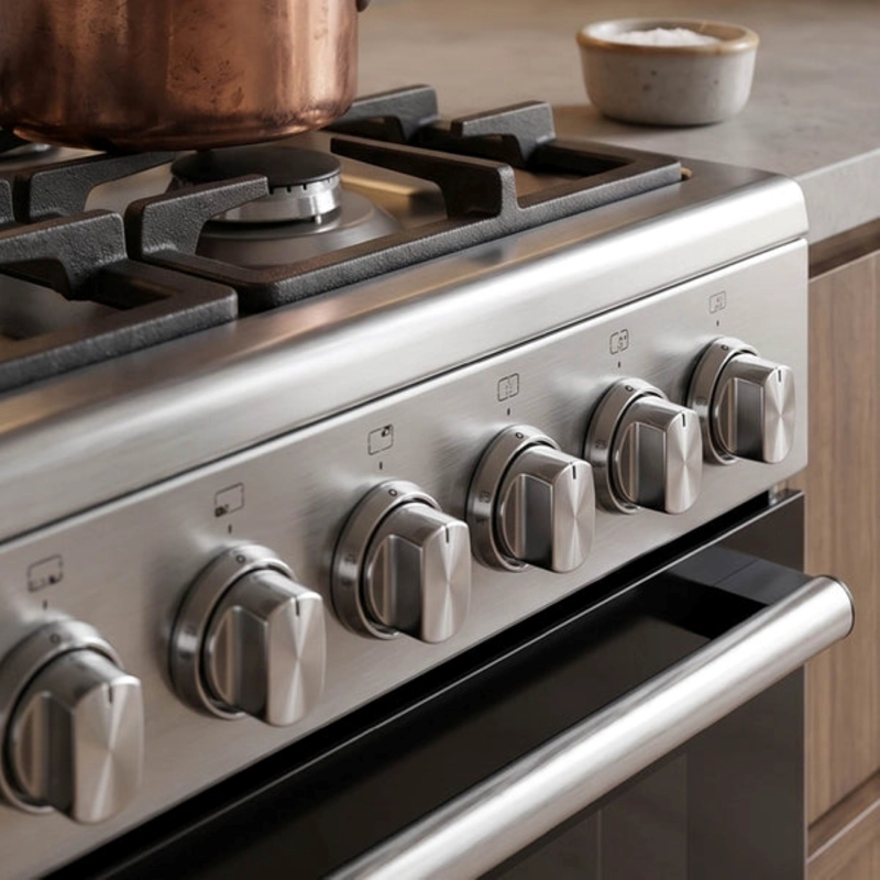 COCINA A GAS LICUADO FREESTANDING VULCANO 5 QUEMADORES FDV - 8