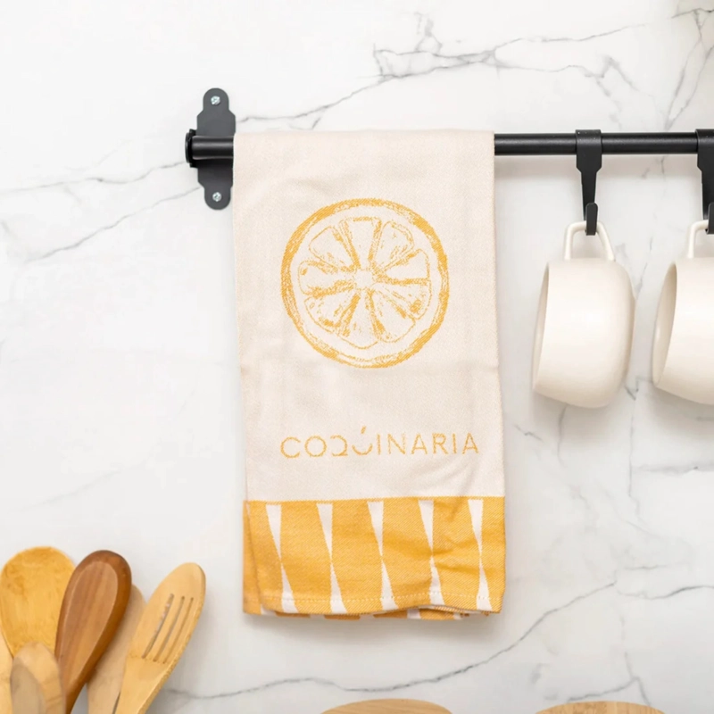 SET 4 PAÑOS DE COCINA VERDURAS AMARILLO COQUINARIA - 3