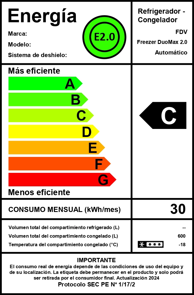REFRIGERADOR O FREEZER DUOMAX 600 LITROS FDV - 11