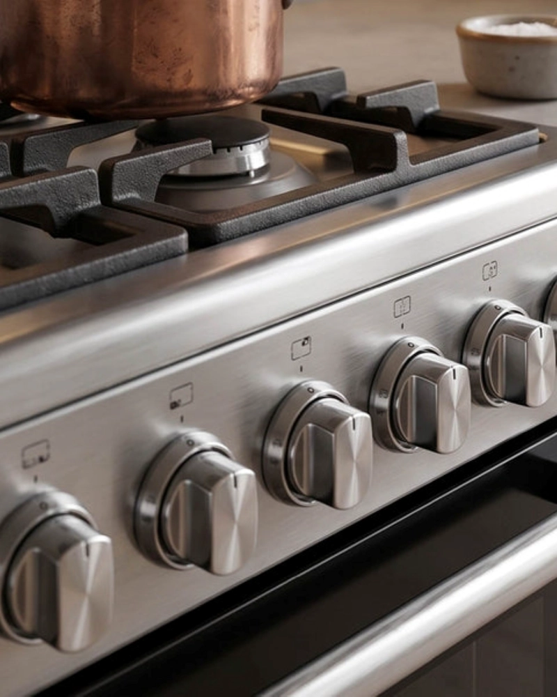 COCINA A GAS LICUADO FREESTANDING VULCANO 5 QUEMADORES FDV - 9