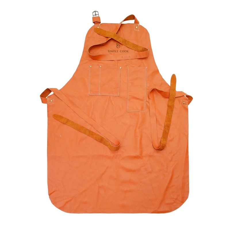 PECHERA PARRILLERA DE CUERO SIMPLE COOK - 1
