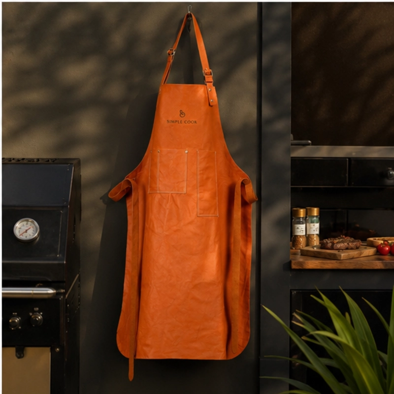 PECHERA PARRILLERA DE CUERO SIMPLE COOK - 2