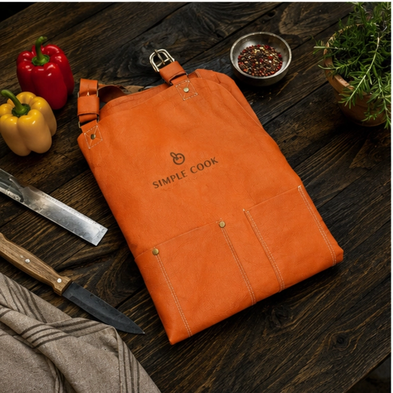 PECHERA PARRILLERA DE CUERO SIMPLE COOK - 4