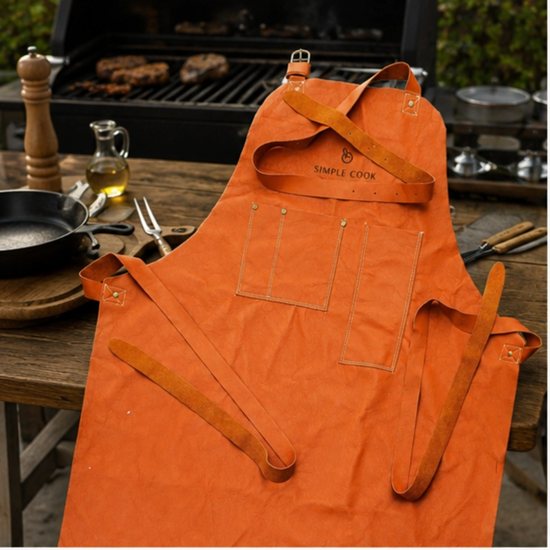 PECHERA PARRILLERA DE CUERO SIMPLE COOK - 5