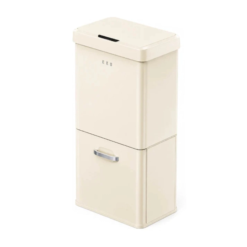 BASURERO VINTAGE 2 RECIPIENTES 32L +18L SENSOR BIN EKO - 1